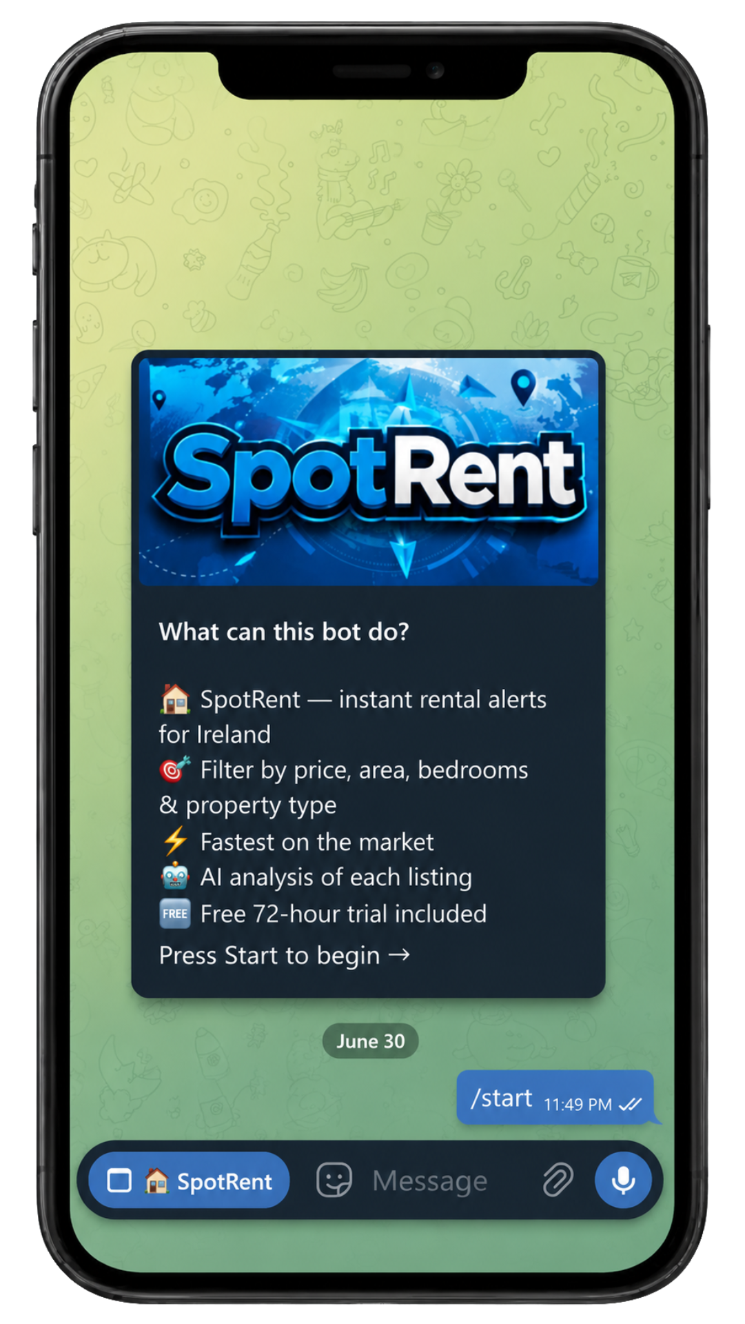 Step 1 — Open the Mini App